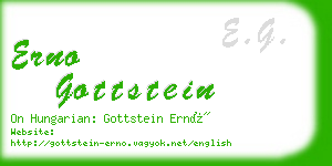 erno gottstein business card